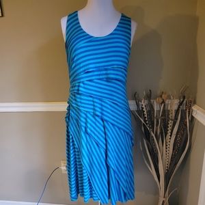 Soft Surroundings Blue Layered Dress Large